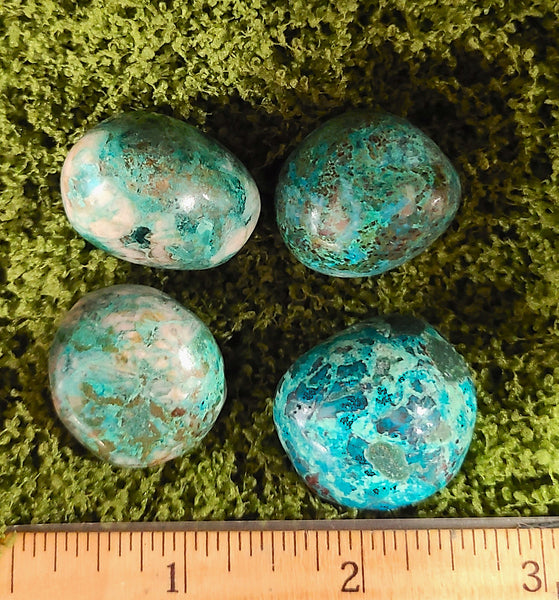 Chrysocholla tumbled stone *UV reactive*