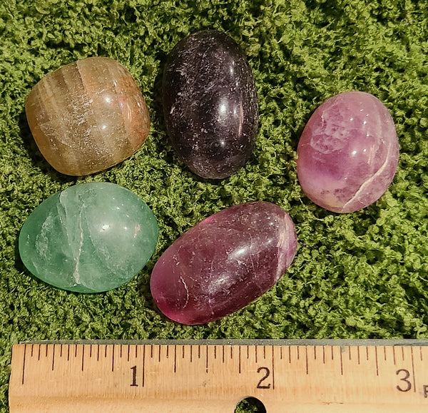Fluorite (Rainbow) tumbled stone