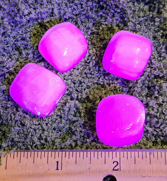 Calcite (Mangano) tumbled stone *UV reactive*