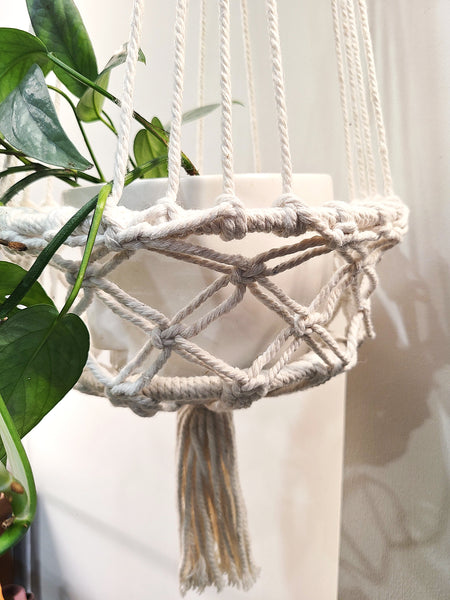 Macrame hoop plant hanger